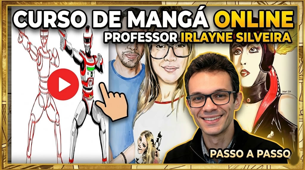 Curso de mangá on line professor Irlayne Silveira