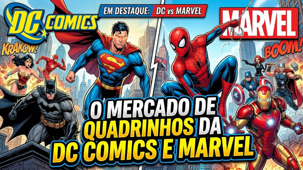 Mercado de Quadrinhos da DC Comics e Marvel