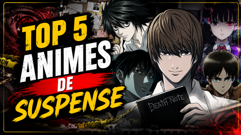 Top 5 animes de suspense