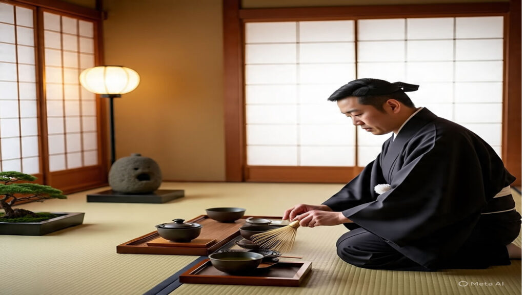 cerimônia do chá no Japão