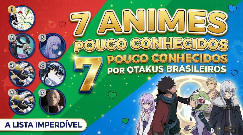 7 Animes Pouco Conhecidos por Otakus Brasileiros