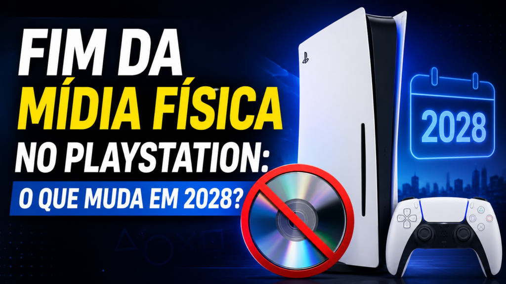 Fim da mídia física no PlayStation: o que muda em 2028?