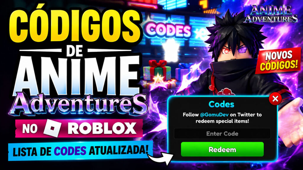 Códigos de Anime Adventures no Roblox