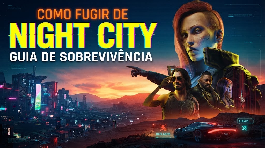 Cyberpunk 2077 para fugir de Night City