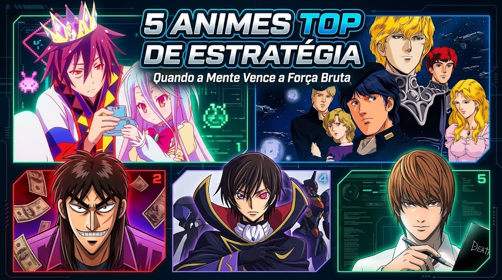 5 Animes Top de Estratégia