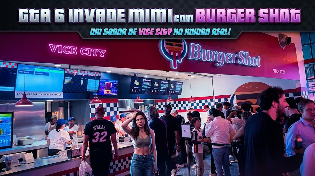 GTA 6 invade Miami com Burger Shot
