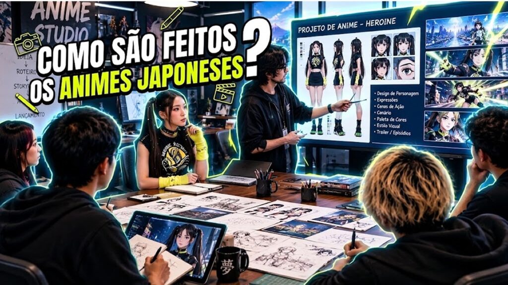 Como um Anime é Feito no Japão